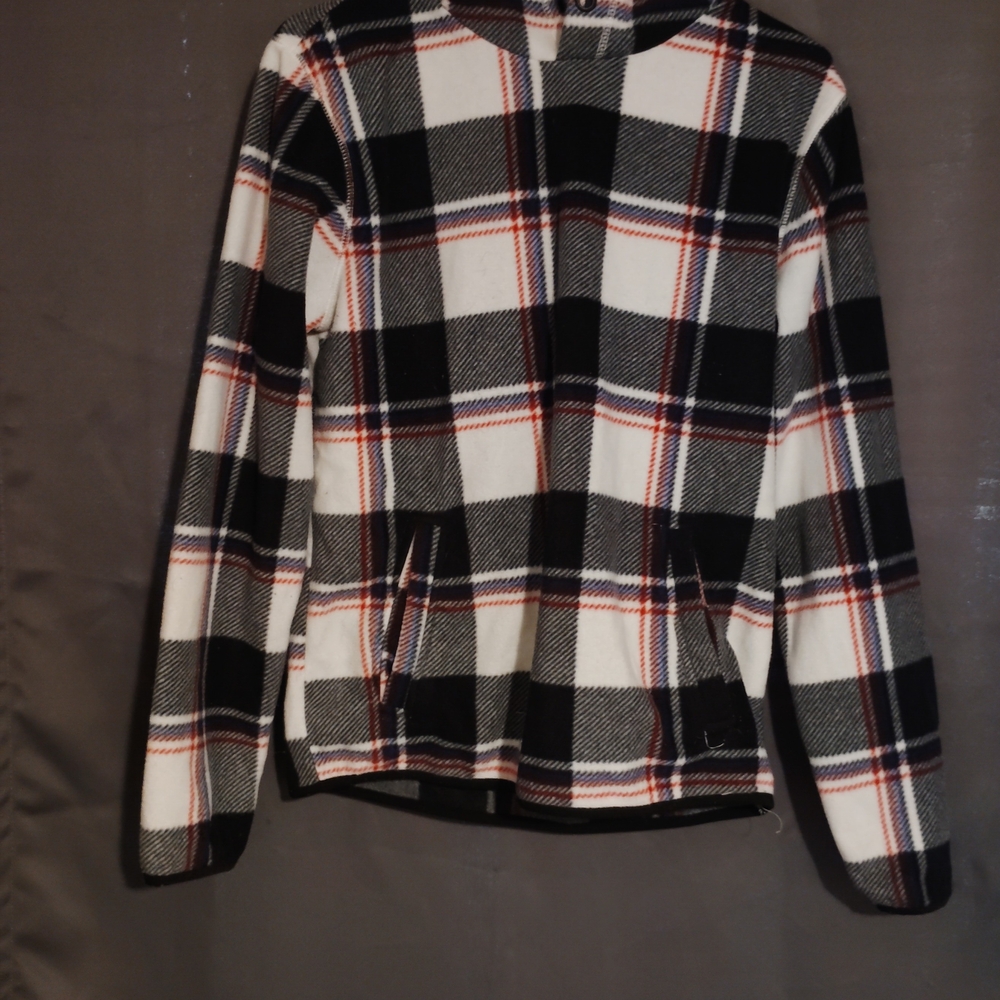 Aeropostale Black and White Plaid Jacket